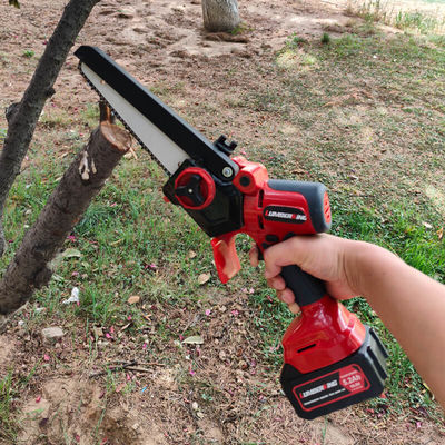 Rechargeable Battery Operated Chain Saw 21V Hand Mini Electric Chainsaw Machine Garden Tool Wood Cutting