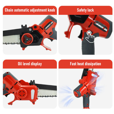 Portable Brushless Lithium Electric Chain Saw 40V Power Rechargeable Cordless One-handed Chainsaw