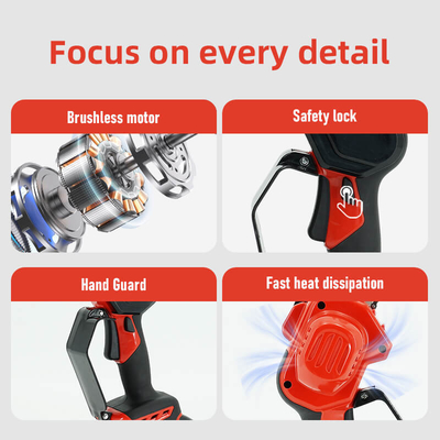 Cross-border Electric Chainsaw Rechargeable Lithium-ion Woodworking Handheld Cordless Lithium-ion Chainsaw High Power