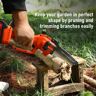 Cordless Rechargeable Mini Chainsaw 6 Inch Brushless Electric Chainsaw Battery Powered With Oiler