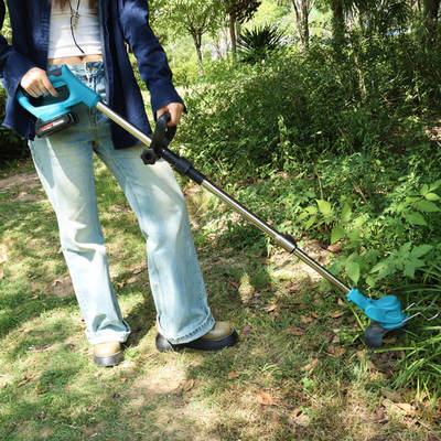 Portable Electric Grass Cutter Cordless Brush Cutter Battery Powered Lightweight Tool