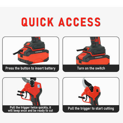 45mm Cutting Diameter Brushless Motor Electric Pruning Shears with 1.3kg Lightweight Design