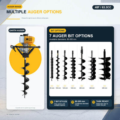 Portable Gasoline Earth Auger for Tree Planting Farm and Garden Use