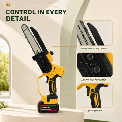 21V Cordless Mini Chainsaw 8-Inch with Brushless Motor, 1.31kg Lightweight Handheld Pruning Saw for Tree Branch Trimming & Yard Work