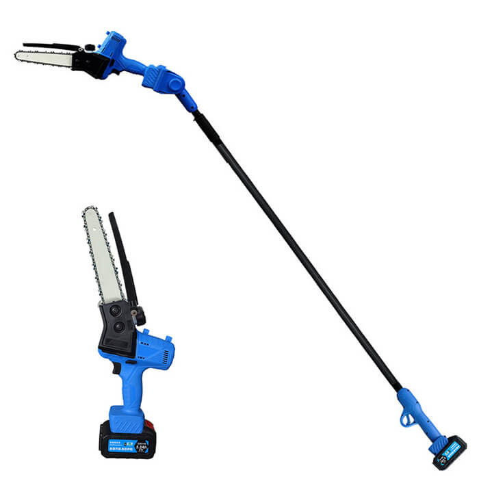 7'' Electric Long Pole Chainsaw Mini Extension Battery Powered Cordless Pruning Chainsaw