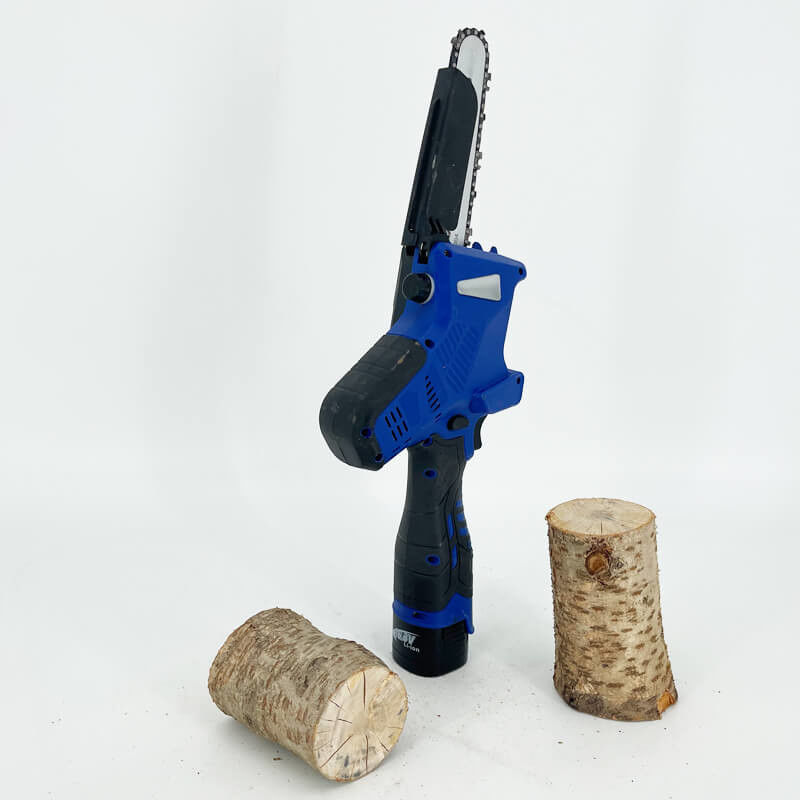 Industrial Grade Mini Li-Ion Lithium Battery Operated Electric Hand 6'' Chain Saw Garden Wood Cutting