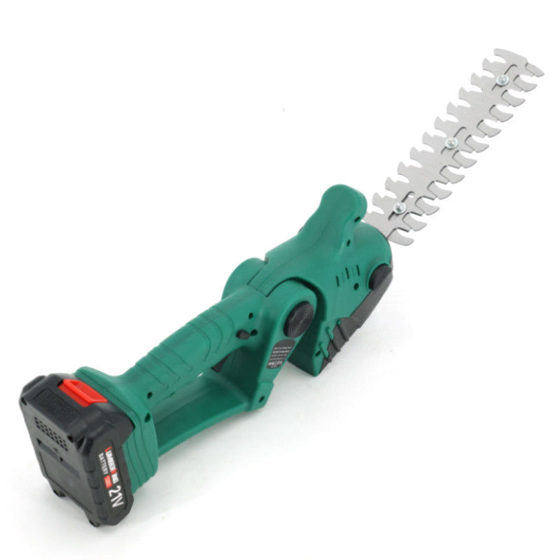 Ergonomic Lithium Hedge Trimmer With Quick-Swap Grass Cutting Blades For Easy Gardening