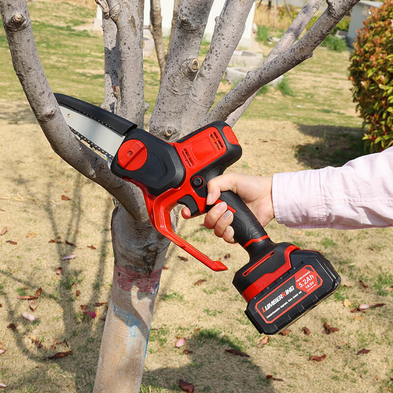Rechargeable Chain Saw The Battery Sharpener Wood Cutting Mini Chain Saw