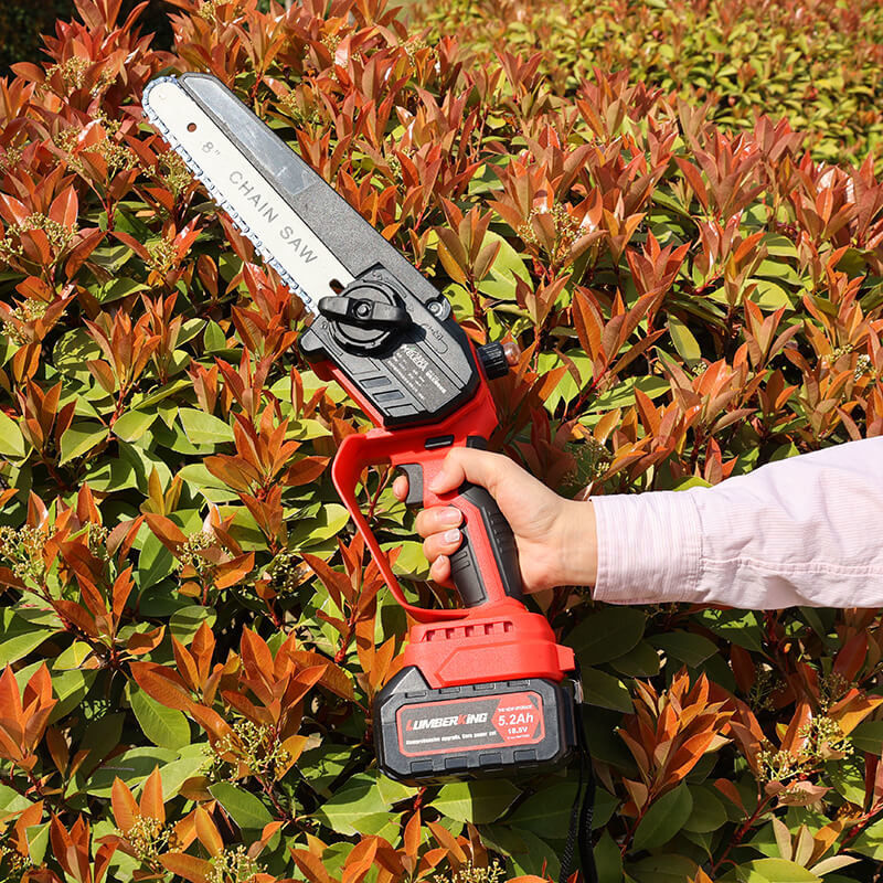 Rechargeable Lithium Cordless 8 Inch Mini Chainsaw With Battery Lithium Chainsaw Single Hand
