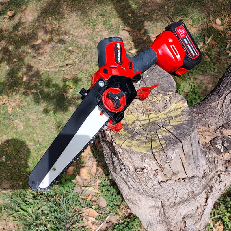 8-inch Mini Cordless Chainsaw Electric Chainsaw Small Handheld Chainsaw Suitable for Wood Cutting