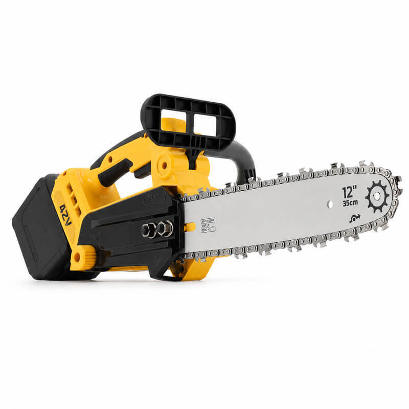 42V Lithium Battery Chainsaw 12 Inch Cordless Electric Chainsaw for Wood Cutting Garden Tree Pruning