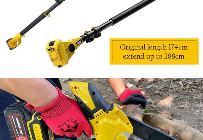 8 Inch Brushless Lithium Electric Battery Chain Saw Portable 21V ...